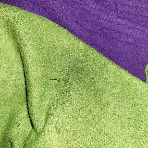 💵3/$20 Pashmina Sewn Flannel Side Long Sleeve Shein Top - Picture 7 of 15